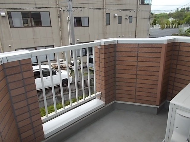 フジハイムⅡのバルコニー