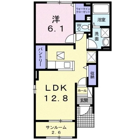 ソレイユ高岡Ⅰの間取り