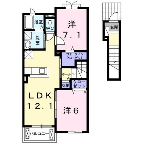 キャトル　セゾンの間取り