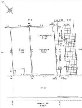 小石川4丁目売地の土地図