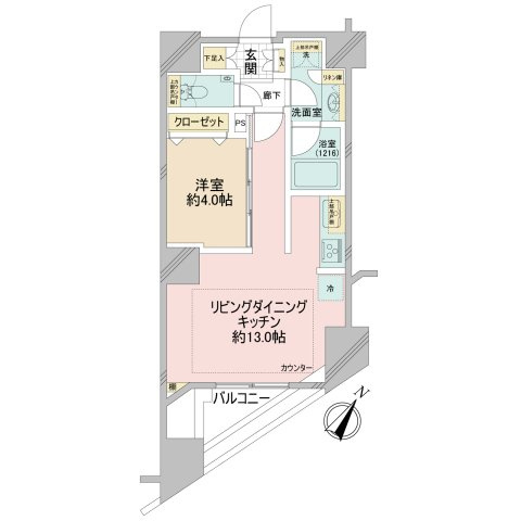 レックス日本橋水天宮プレミアタワーの間取り