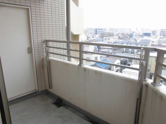 墨田区東向島５丁目の賃貸マンションのバルコニー