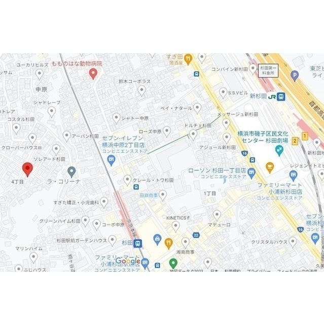 プレール・ドゥーク横浜杉田の地図