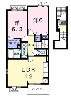 ジェルメ　４７　Ｃの間取り