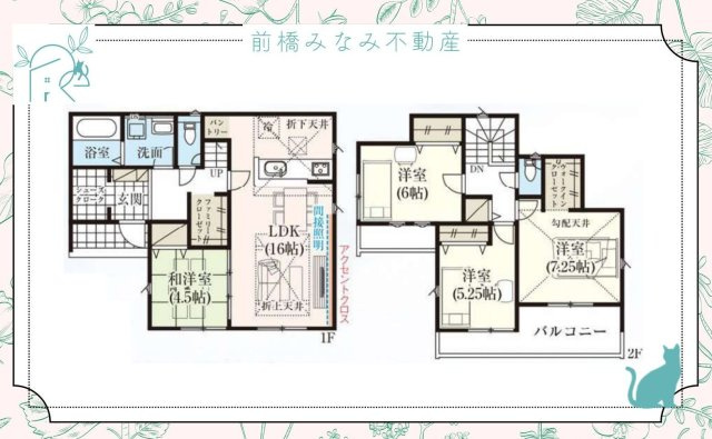 【新築】玉村町板井　３号棟(全５棟)　グラファーレ　新築建売分譲の間取り