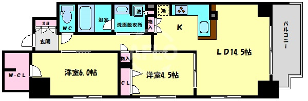 プレサンスロジェ堺筋本町の間取り|プレサンスロジェ堺筋本町　間取り