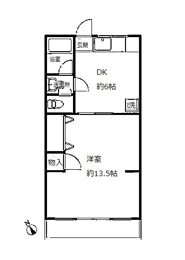 【間取り】 | サンフラワー南品川 