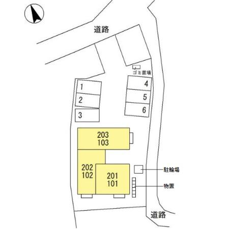 パレッティの区画図