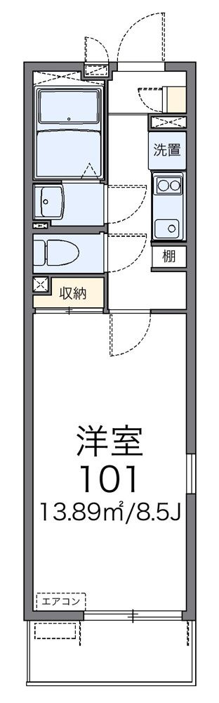 レオネクストひまわりの間取り