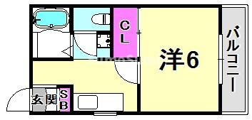 リバーサイド山手A棟の間取り