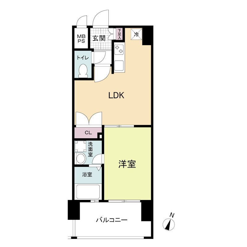 レジディア薬院大通の間取り