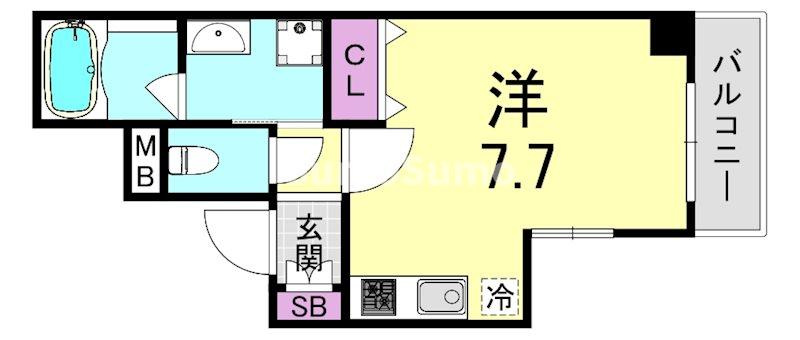 アビテ北御堂の間取り