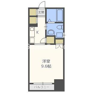 エイペックス東心斎橋Ⅰの間取り