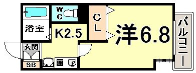 プレサンス神戸駅前の間取り