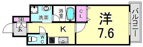 ピアグレース神戸の間取り