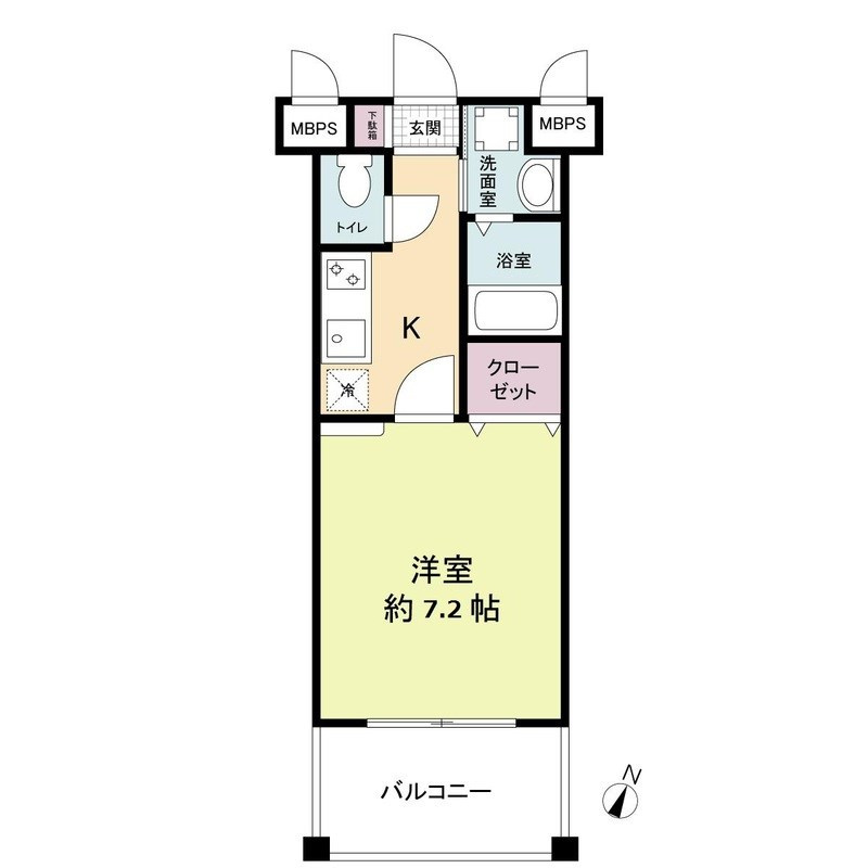 レジディア博多Ⅱの間取り