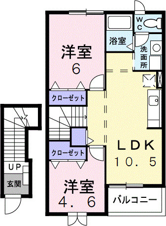 ヴィラローリーの間取り