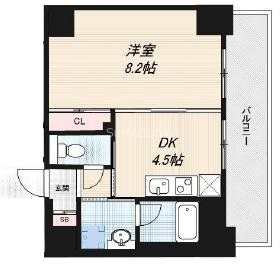 アーバンステージ安堂寺Ⅰの間取り