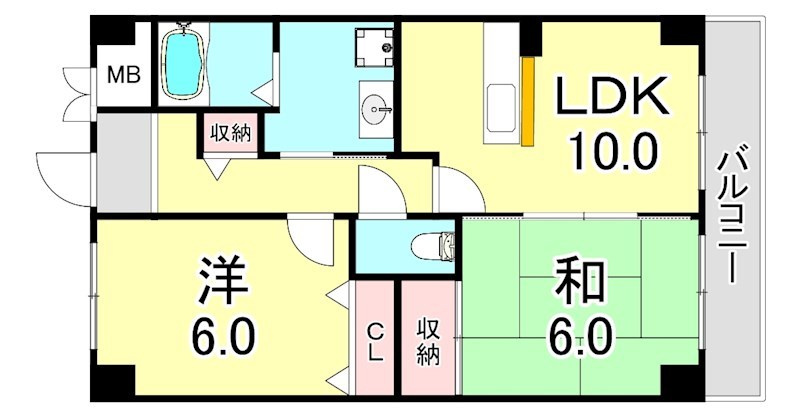 ベルージュの間取り