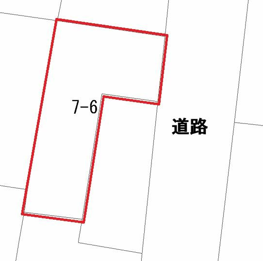 港町1丁目の区画図