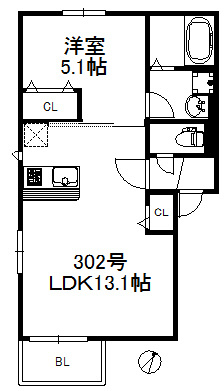 【間取り】 | ポラリス井尻駅西　★プライスホームなら仲介手数料が割引価格です！★
