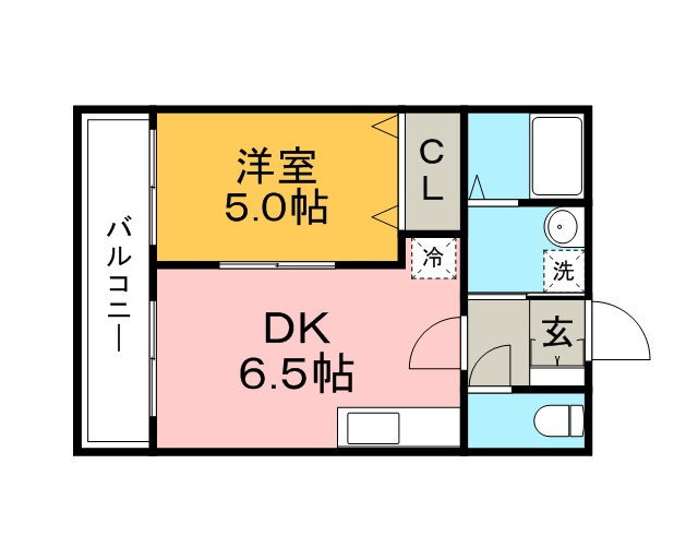 コーポ廣重【キャッシュバック対象物件】の間取り