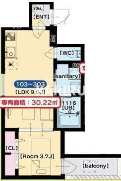 プレミア大日の間取り
