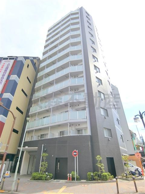 レジディア大森Ⅲの外観|2012年12月築　RC鉄筋コンクリート造地上14階建て1R~1LDK総戸数65戸JR京浜東北線大森駅近の東京都大田区大森北1丁目の高級賃貸マンション　ミルパ大森銀ア商店街すぐの立地！