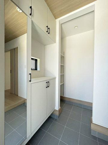 新築戸建・新築建売　会津若松市桧町　行仁小・第一中の前面道路含む現地写真