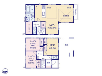 【間取り】 | 名古屋市南区呼続３丁目7【仲介手数料無料】新築一戸建て　1号棟