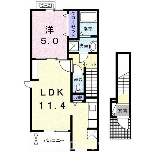 セレナーデＡの間取り