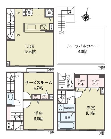 セボン中野の間取り