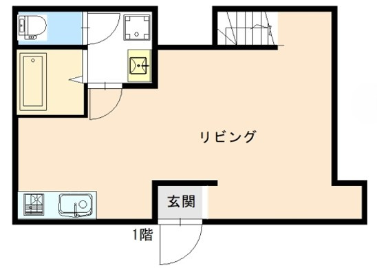南市岡３丁目テナントの間取り