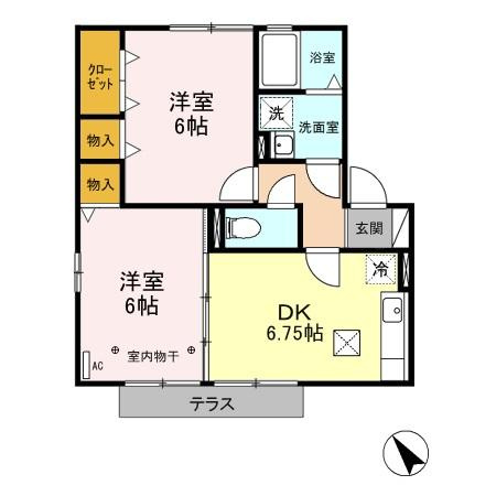 アーバンコートBの間取り