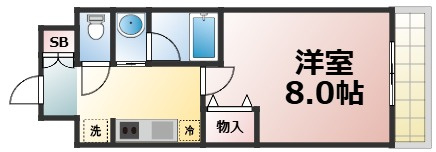 【間取り】 | クオーレ玉造　仲介手数料無料