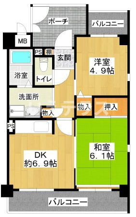 メゾン・ル・ウエストの間取り