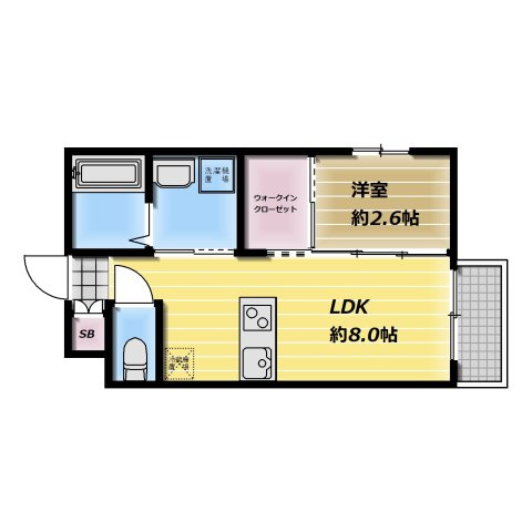 【間取り】 | リアコート近大南Ⅱ