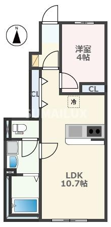 （仮称）嘉島町新築アパートの間取り