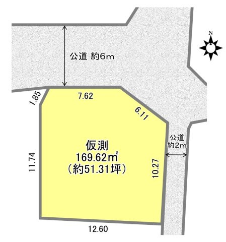 【土地図】 | 堺市中区八田寺町 | 建築条件無し角地☆