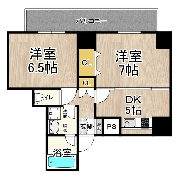 ＣＩＴＹ　ＳＰＩＲＥ難波プレミアの間取り