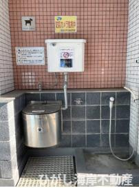 クリオ茅ヶ崎柳島海岸の中庭|ペットシャワー