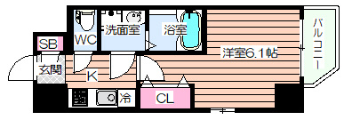 【間取り】 | エスリードレジデンス大阪弁天町
