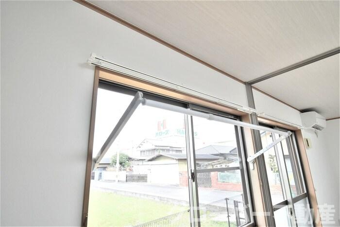 リースランド中府 Ａの展望|室内物干し