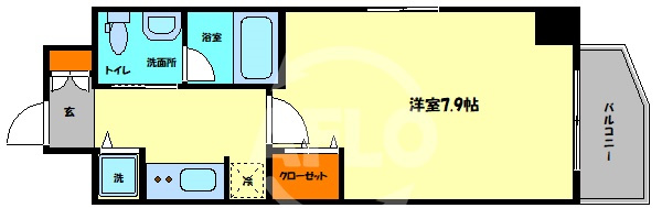 アーデン堺筋本町の間取り|アーデン堺筋本町　間取り