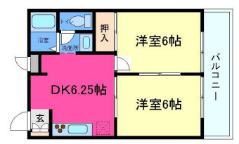 清水ハイツの間取り