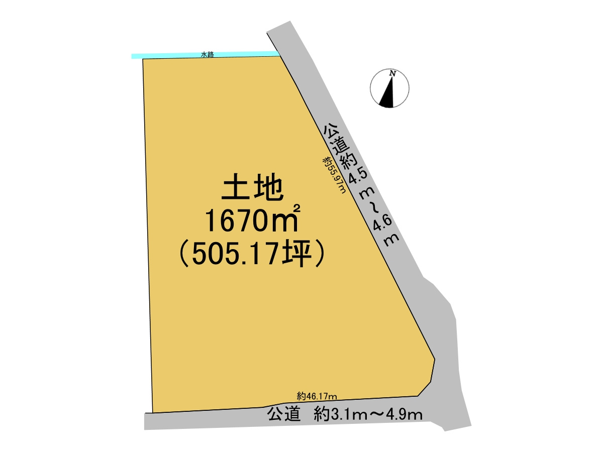 売土地　大垣市野口2丁目　505.17坪