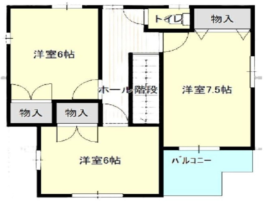 小山市横倉新田　中古戸建1の間取り