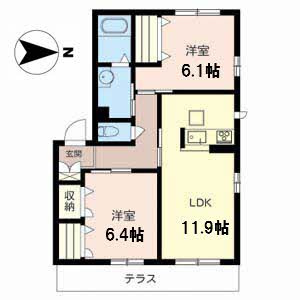 【間取り】 | ベルフレージュ
