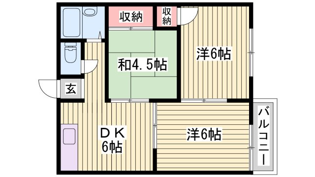 サンフォーブルふじの間取り