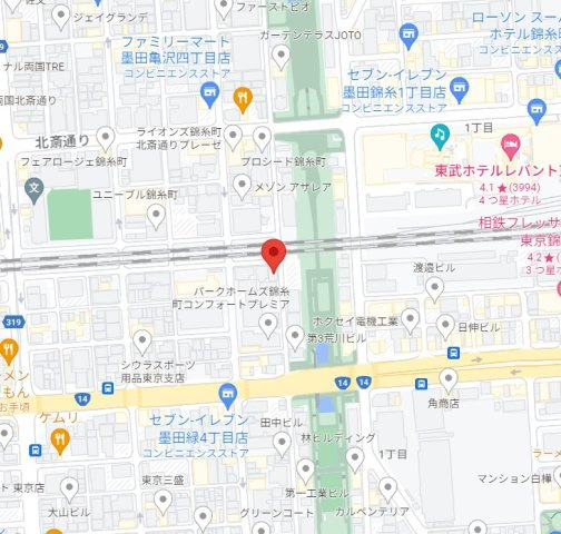 スプレスター錦糸町の地図
